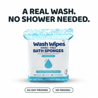WashWipes™ — The Anywhere Shower | No-Rinse Bathing Wipes