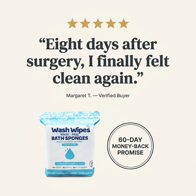 WashWipes™ — The Anywhere Shower | No-Rinse Bathing Wipes